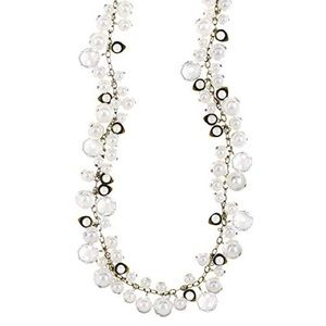 Chloe + Isabel Pearl and Crystal Drops Necklace